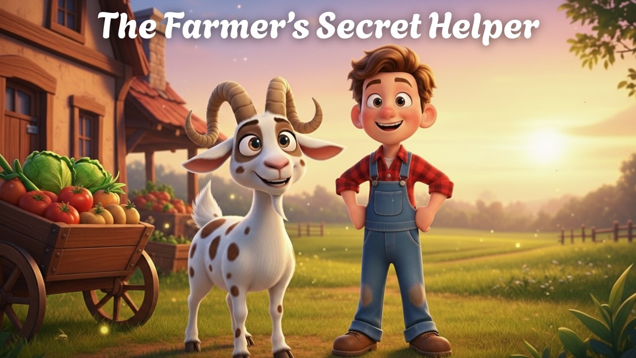 The Farmer’s Secret Helper | 3D Animated Kids Story About Working Smart