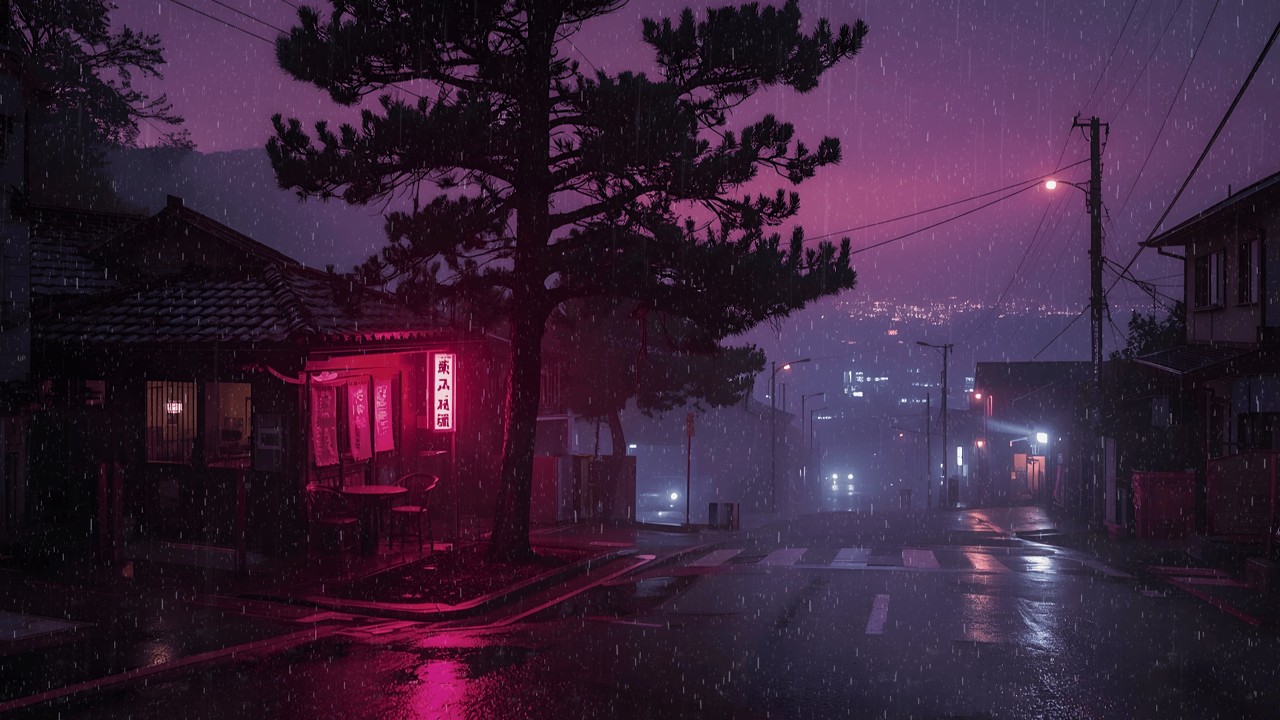 90s Tokyo Rain Night ~ Chill Lofi Beats for Study & Deep Focus #lofi