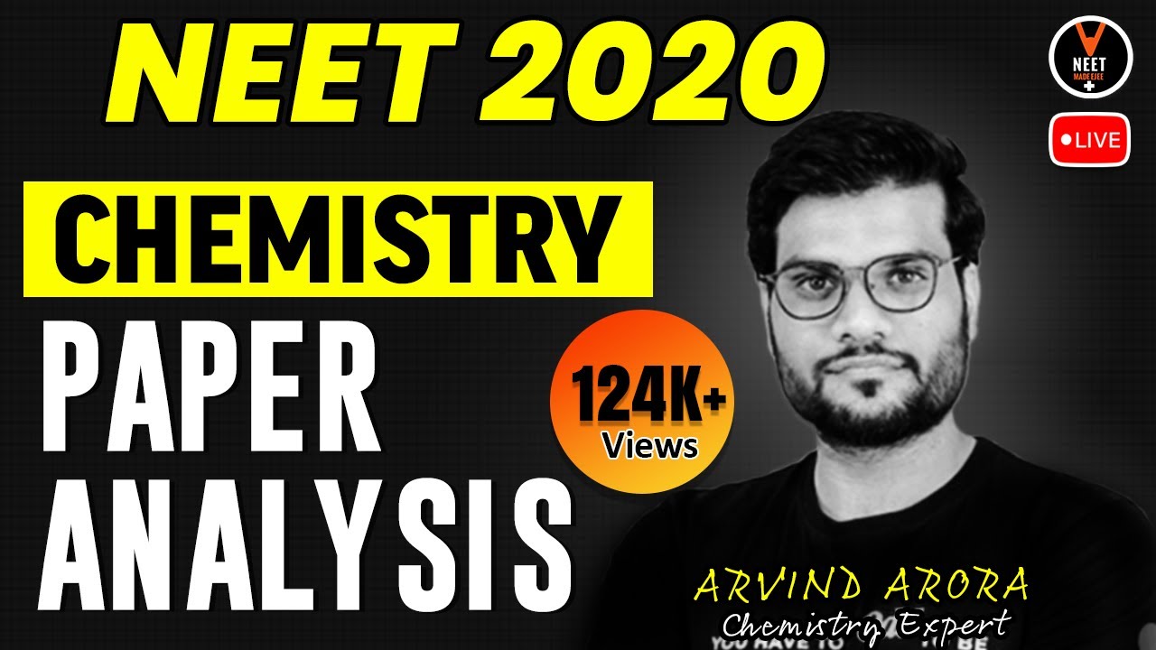 NEET 2020 - Chemistry Paper Analysis | NEET Chemistry | NEET Exam 2020 | Arvind Arora | Vedantu NEET