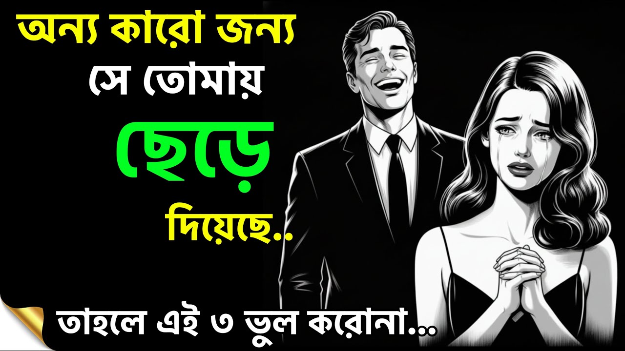সে ছেড়ে দিয়েছে? তাহলে কি করবেন? একবার শুনুন  | Stoic Mindset Bangla
