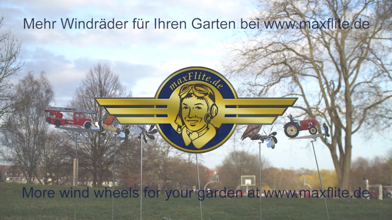 maxFlite GardenPropeller – die Welt als Windrad zur Gartendekoration