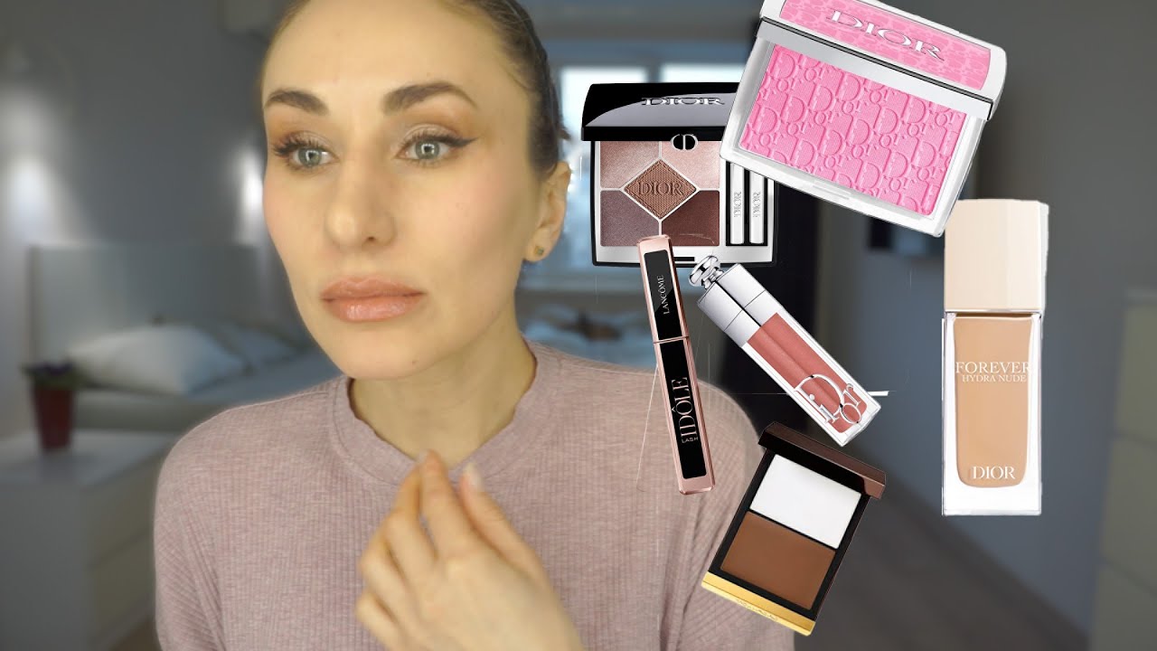 Нова тональна основа Dior Forever Hydra Nude Макіяж продуктами Dior та туш Lancome Idole