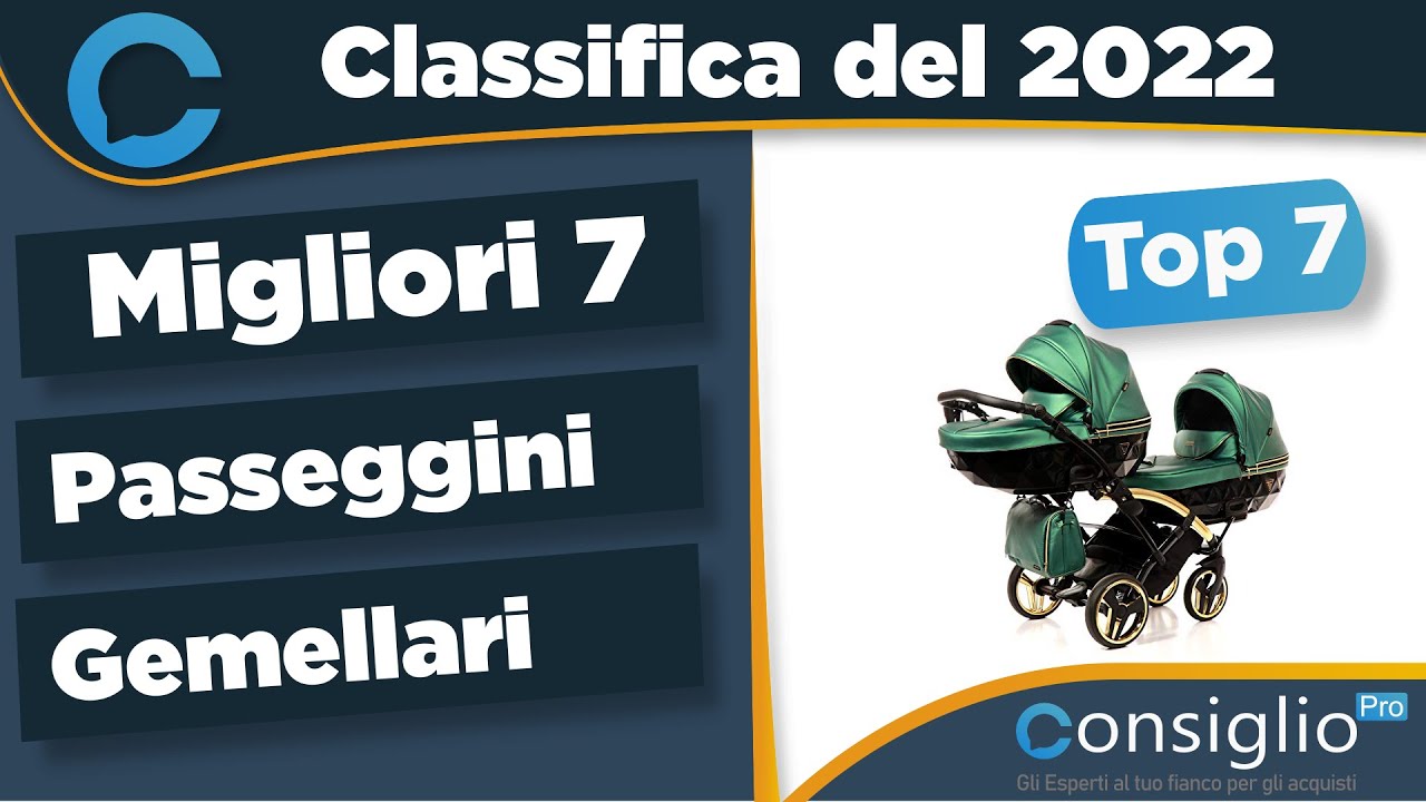 Migliori passeggini gemellari Top 7 del 2022
