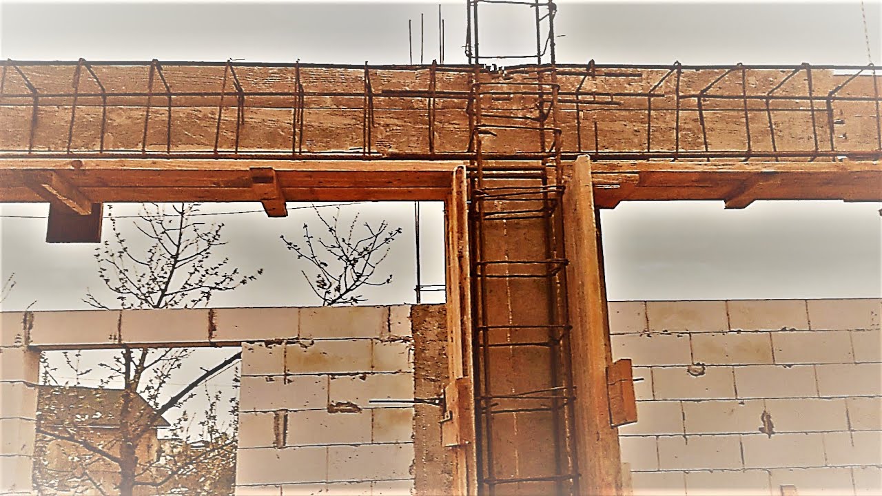 Делаем Опалубку Ригеля и Колонны