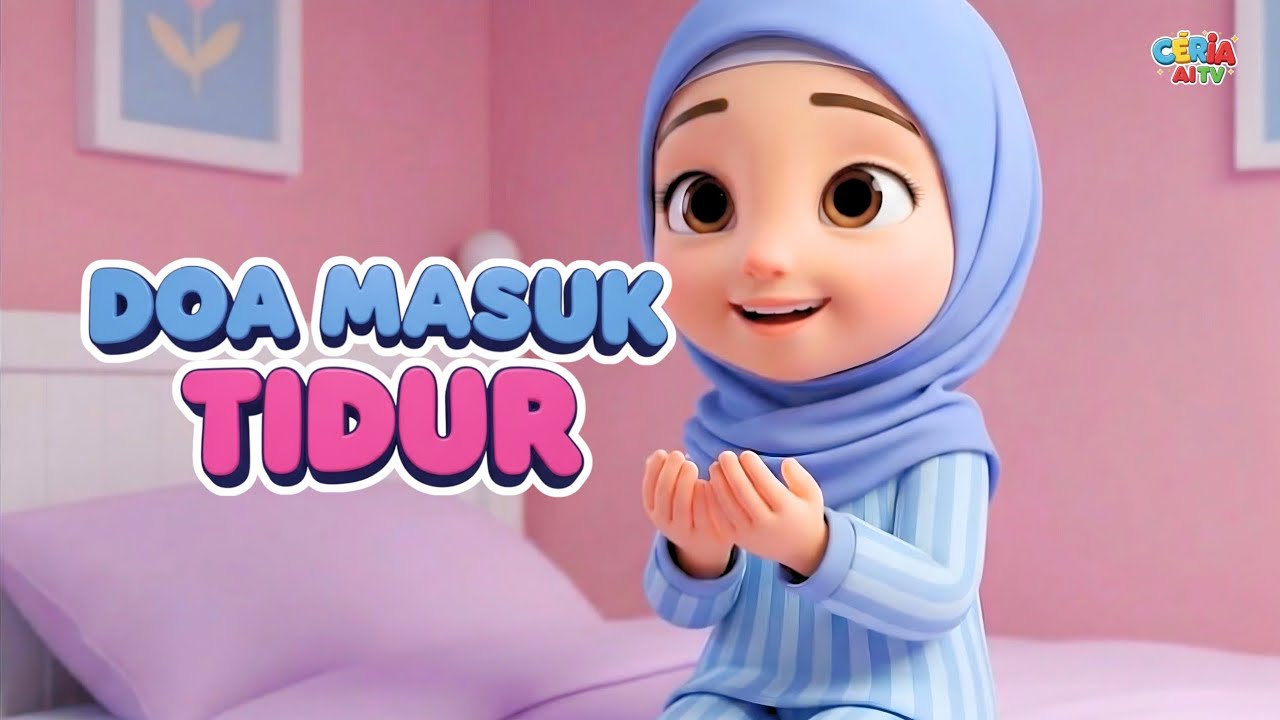 Doa Masuk Tidur | Lagu Islamik Kanak-Kanak | Ceria AI TV 