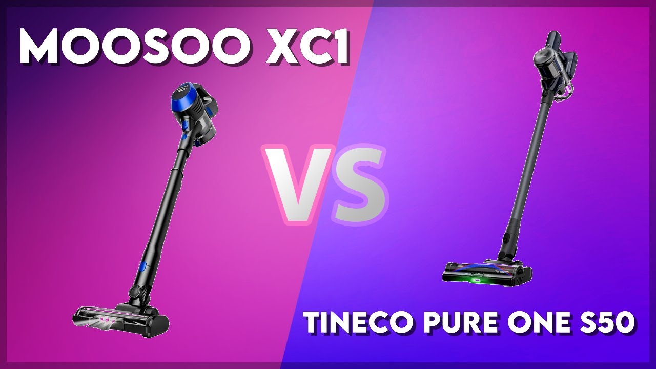 Moosoo XC1 vs Tineco Pure One S50 Technical Comparison