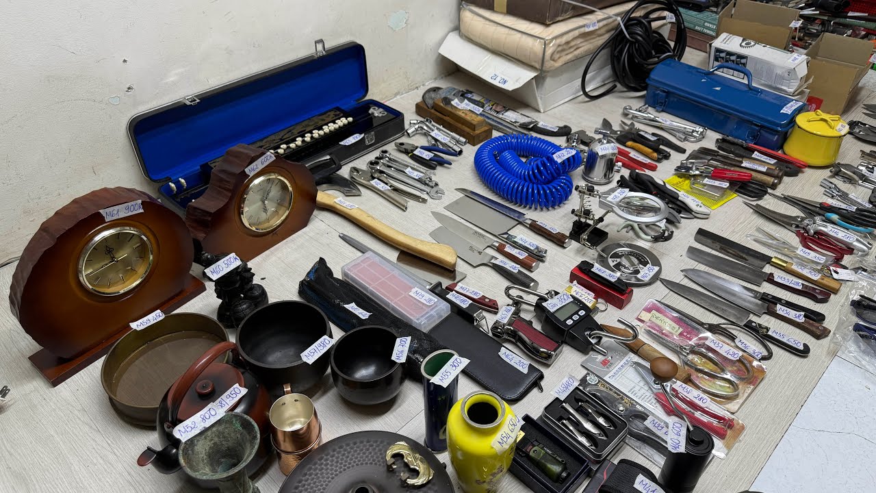Clip 7/2,Mã M,Chuông đồng,Đồng hồ nhật, Kéo bonsai,Dao bếp,Dây hơi,Túi ngủ,Hàng bãi  ☎️0333091899