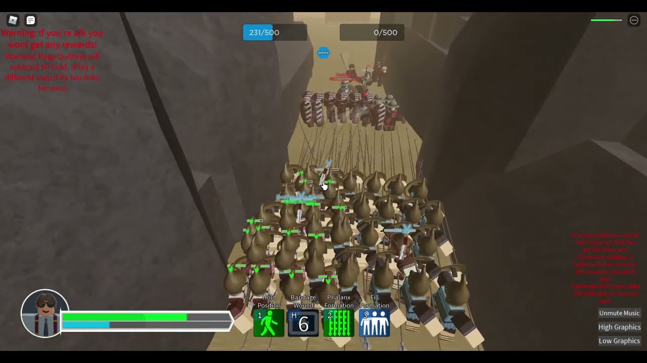 3 Phalanx: Macedonians Defend Thermopylae [ROBLOX WARLORDS]