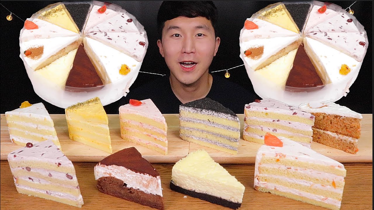 [SUB]]뭐 먹을지?? 고민일 때는 그냥 종류별로 한 조각씩 다 먹자 (9 kinds of cakes on the cake island)#MUKBANG