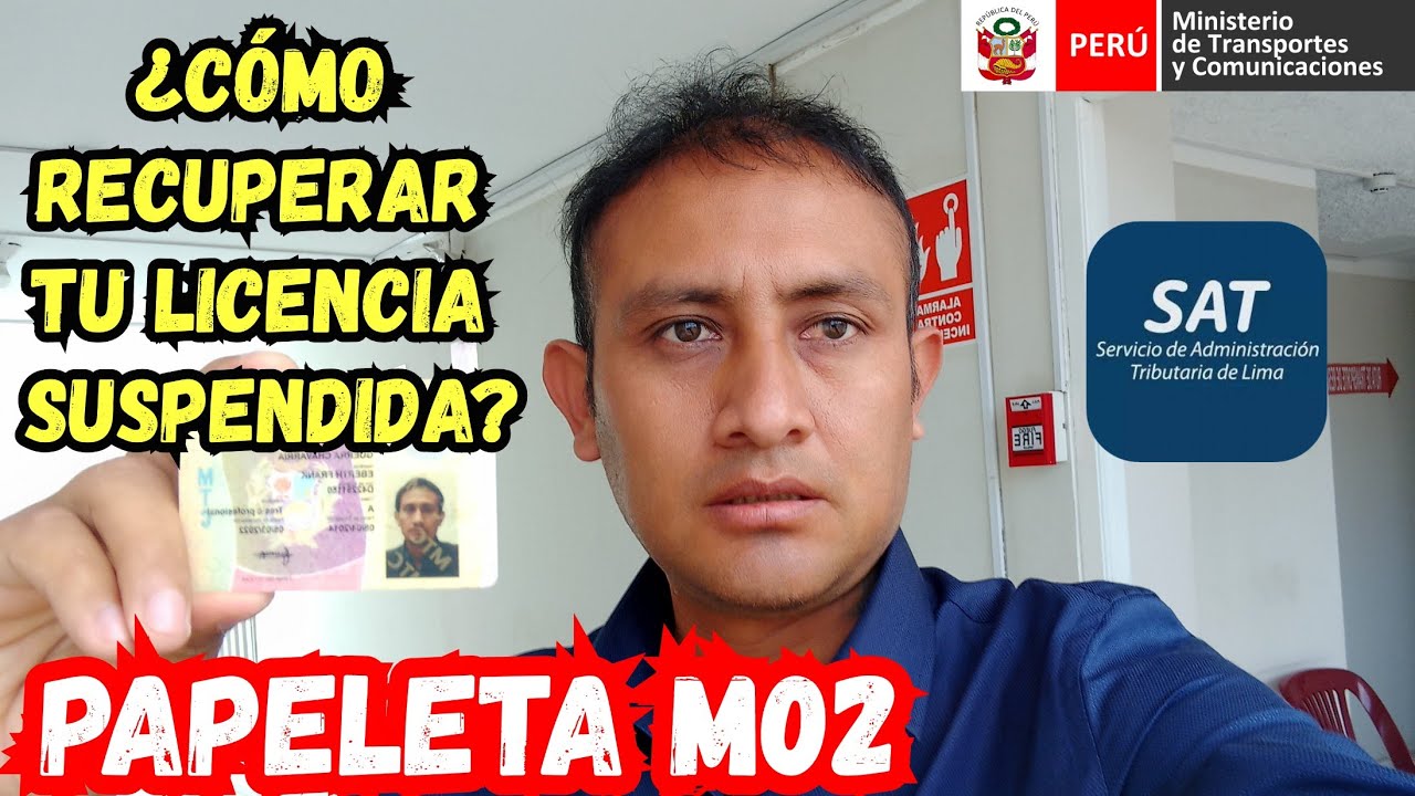 ¿Cómo solicitar la Resolucion de la sanción no pecuniaria? | Papeleta M02 de Retenida a Suspendida