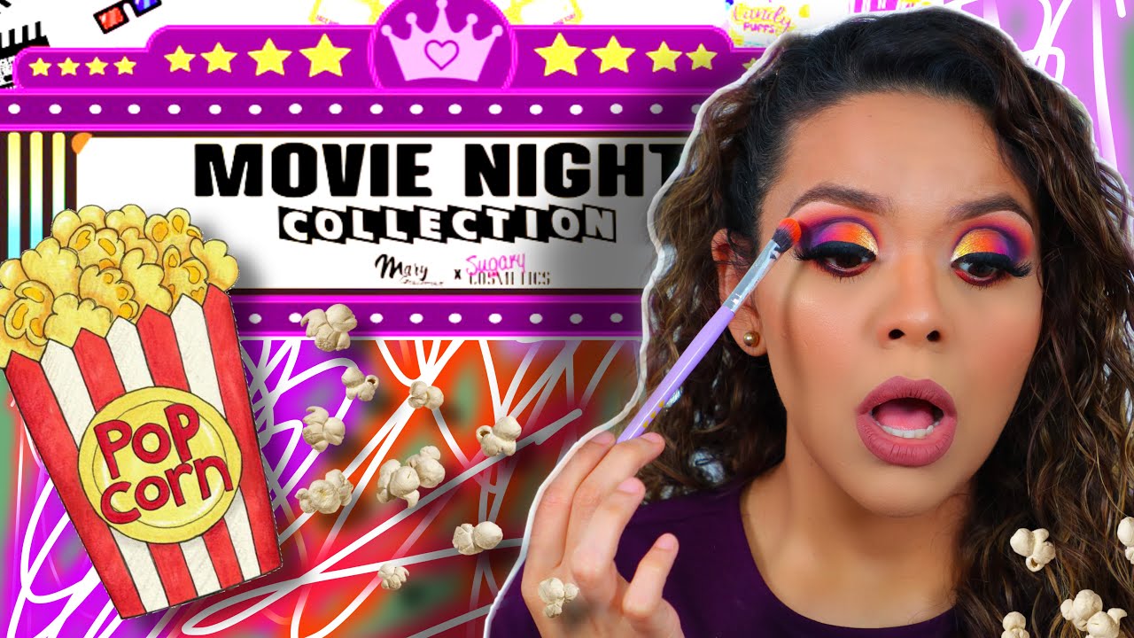 ME MAQUILLO CON UNA CAJA DE PALOMITAS? 🍿 ¡WOW! RESEÑA COMPLETA| MOVIE NIGHT POR SUGARY COSMETICS