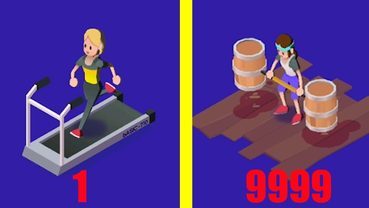 Idle Fitness Gym! IS THIS MAX LEVEL Fitness GROWTH? IDLE GYM LEVEL 999?
