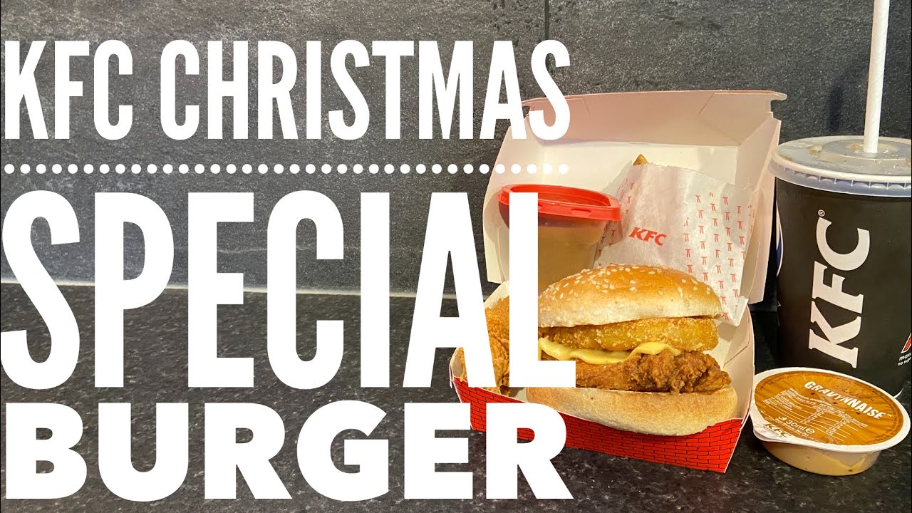 KFC Gravy Burger Box Meal!! KFC Christmas Special