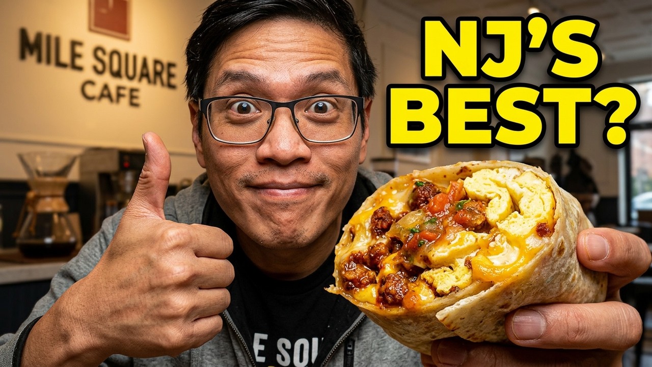 We Found the Best Breakfast Burrito in NJ!  Mile Square Cafe!
