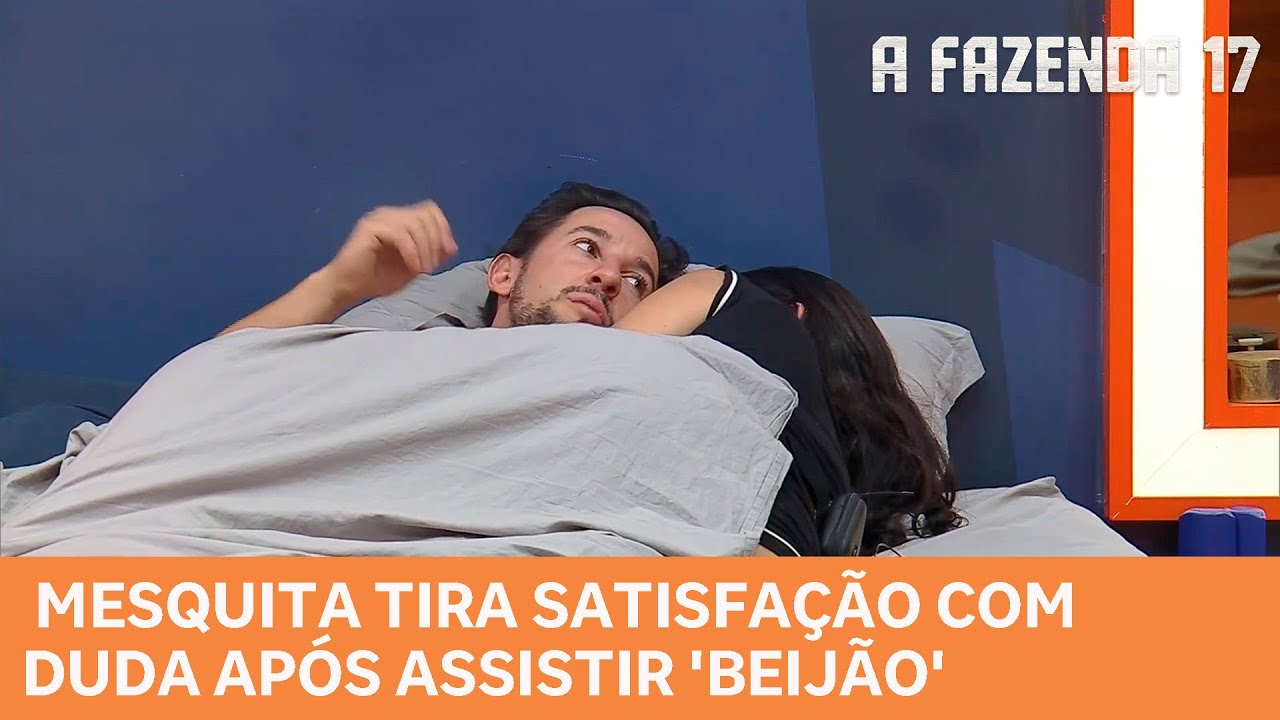 A FAZENDA 17: Mesquita tira satisfação com Duda após assistir 'beijão' entre ela e Matheus