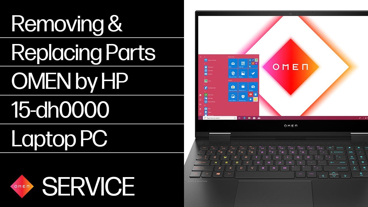 Removing & replacing parts for OMEN by HP 15-dh0000 | HP Computer Service