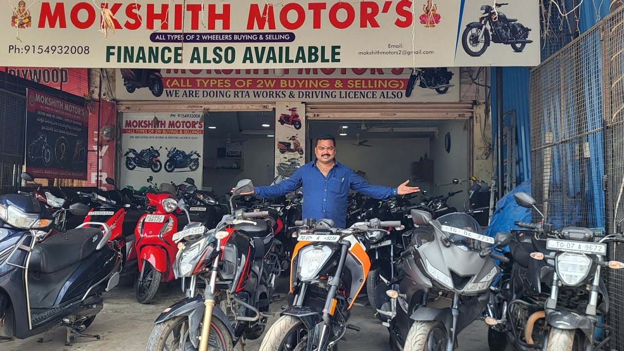 Best second-hand bikes in Hyderabad Telangana in mokshith motors Hafeezpet Hafeezpet