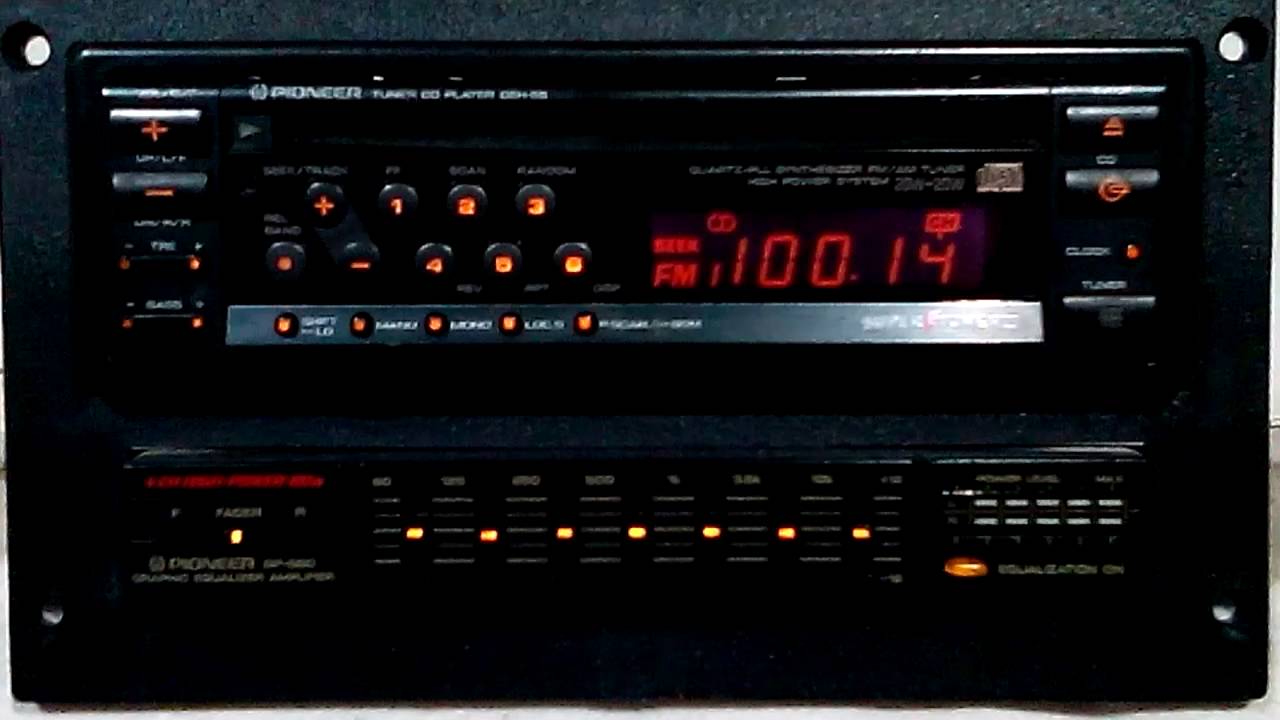 Vintage Pioneer DEH 55 AM FM CD car stereo with BP 880 EQ Saleen #2