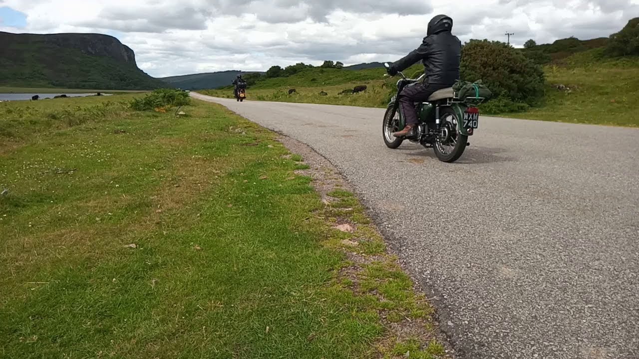 BSA C15 & Royal Enfield Meteor - Loch Brora (93 miles)