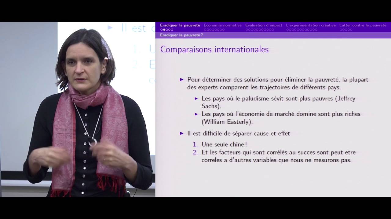 Esther Duflo : Repenser la pauvreté, l’économie expérimentale au service du développement humain