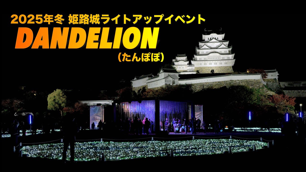 2025年冬 姫路城イルミネーション DANDELION Himeji Castle illumination 2025 winter