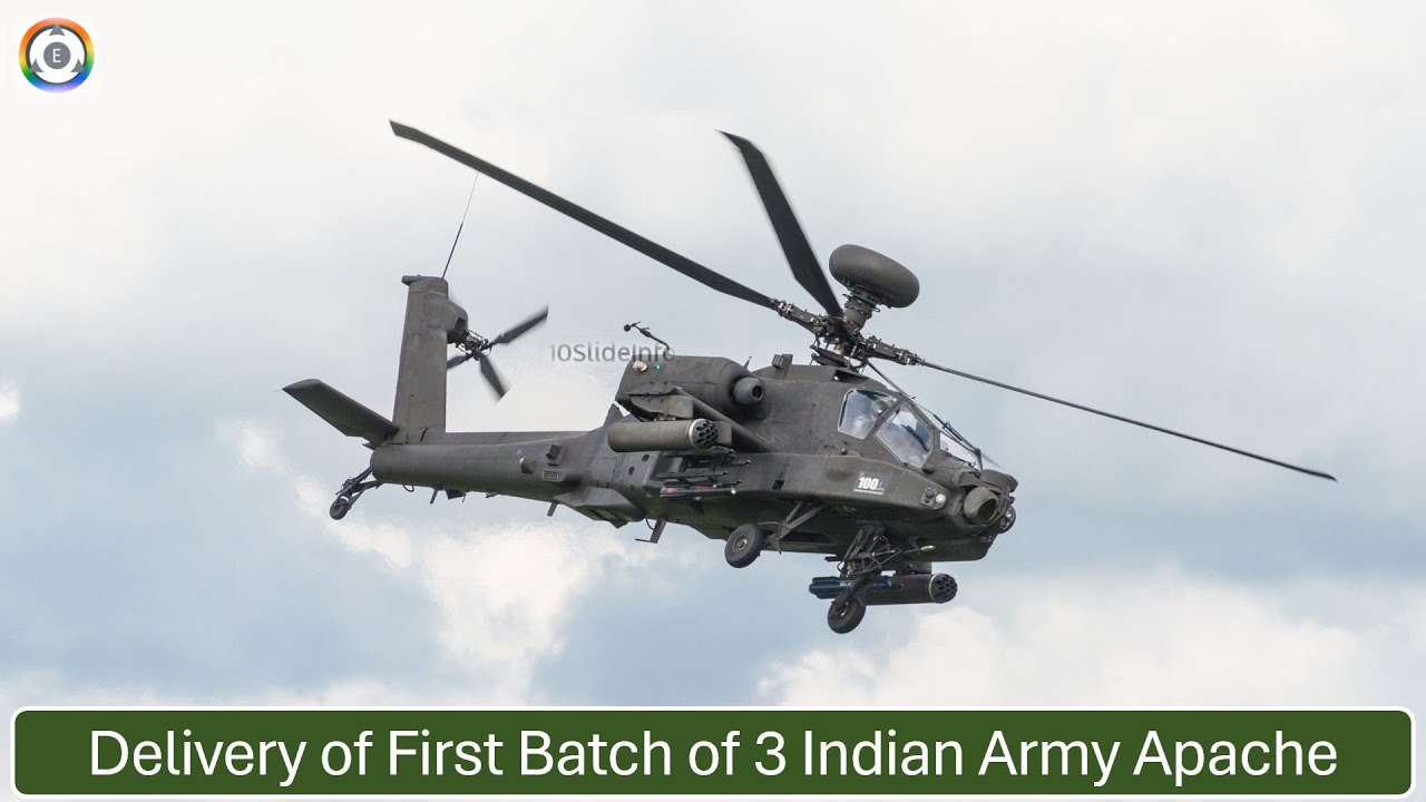 Delivery of Indian Army AH-64E Apache Helicopters