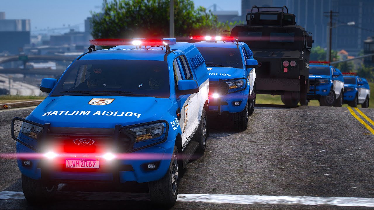 COMBOIO da PMERJ ESCOLTA PRESO em BLINDADO MIKE | GTA 5 POLICIAL