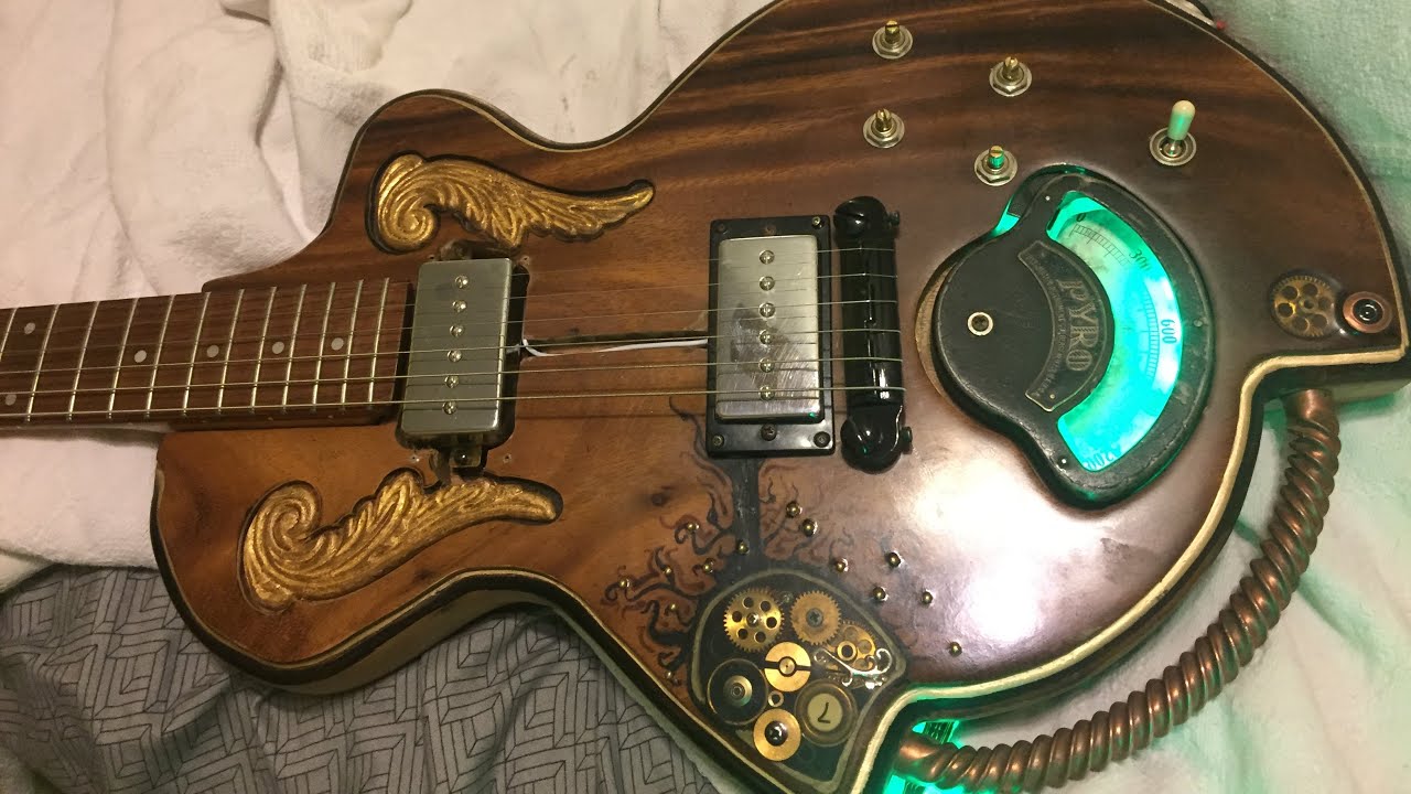 BUILDING A CUSTOM STEAMPUNK GUITAR !!!