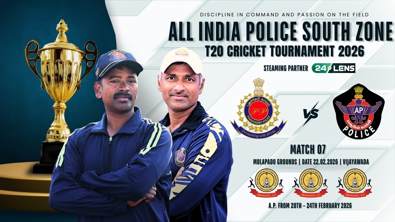 Puducherry vs AP | All India Police South Zone T20 Cricket Tournament | DVR Ground | 22.02.26