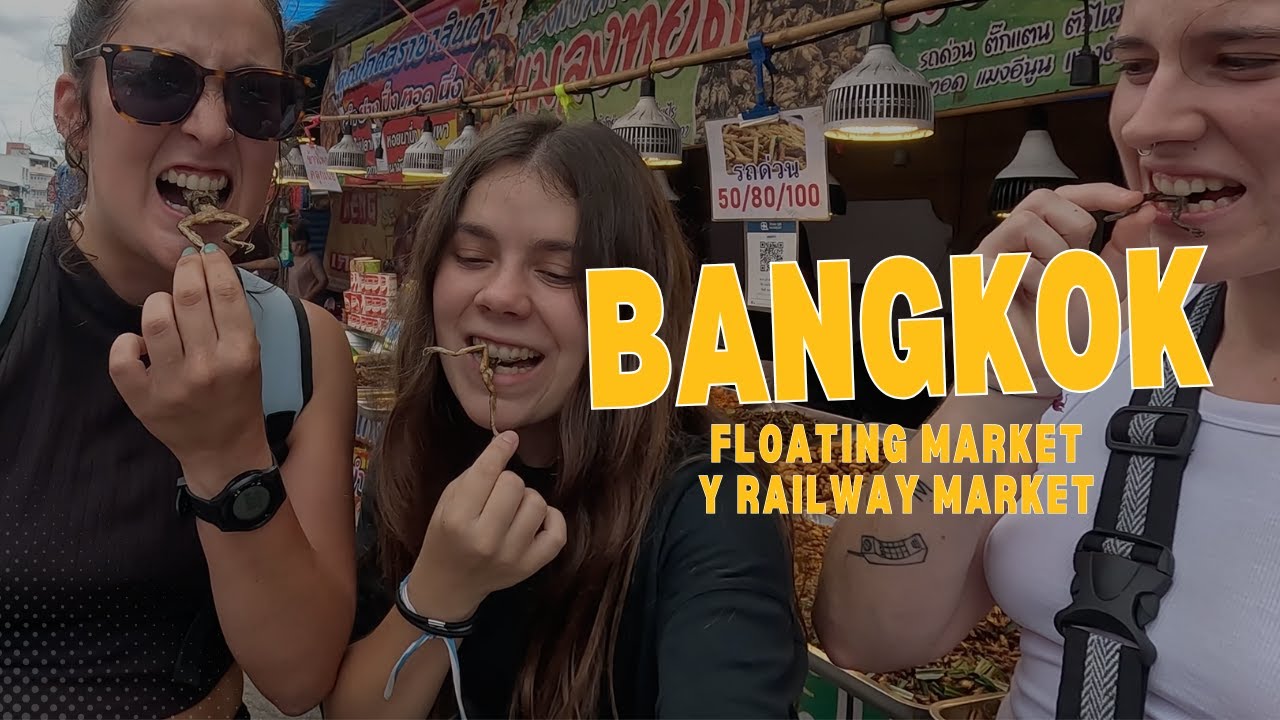 BANGKOK FLOATING MARKET y RAILWAY MARKET | Tailandia 1