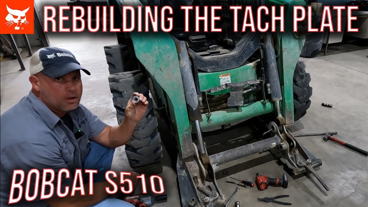 Bobcat S510 Bobtach Rebuild, How to install new Pins and Bushings