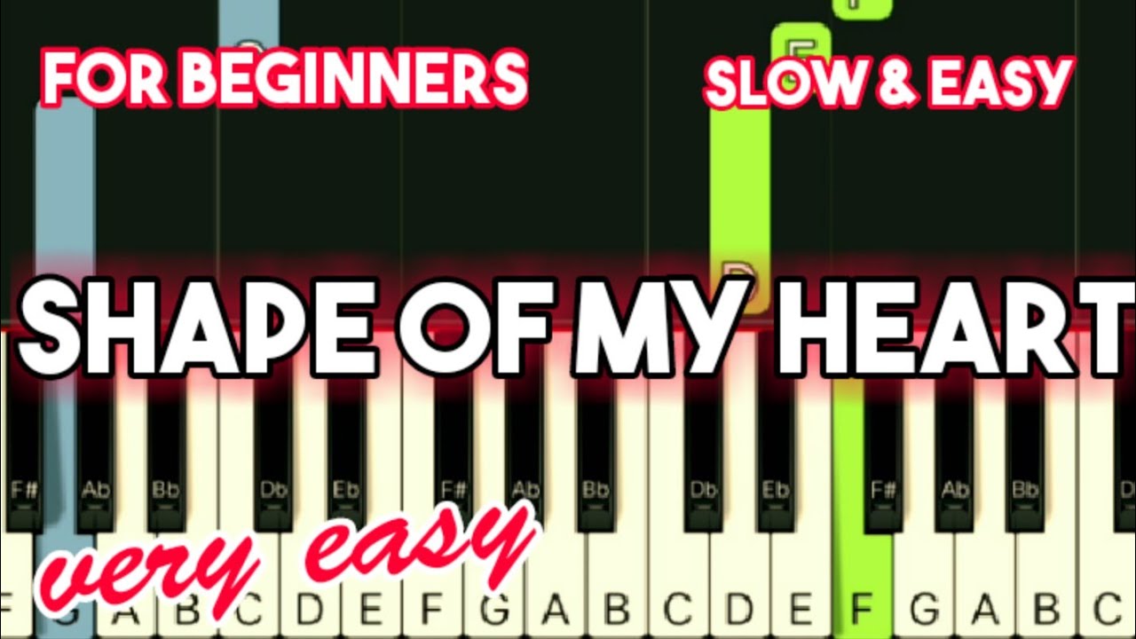 BACKSTREET BOYS - SHAPE OF MY HEART | SLOW & EASY PIANO TUTORIAL