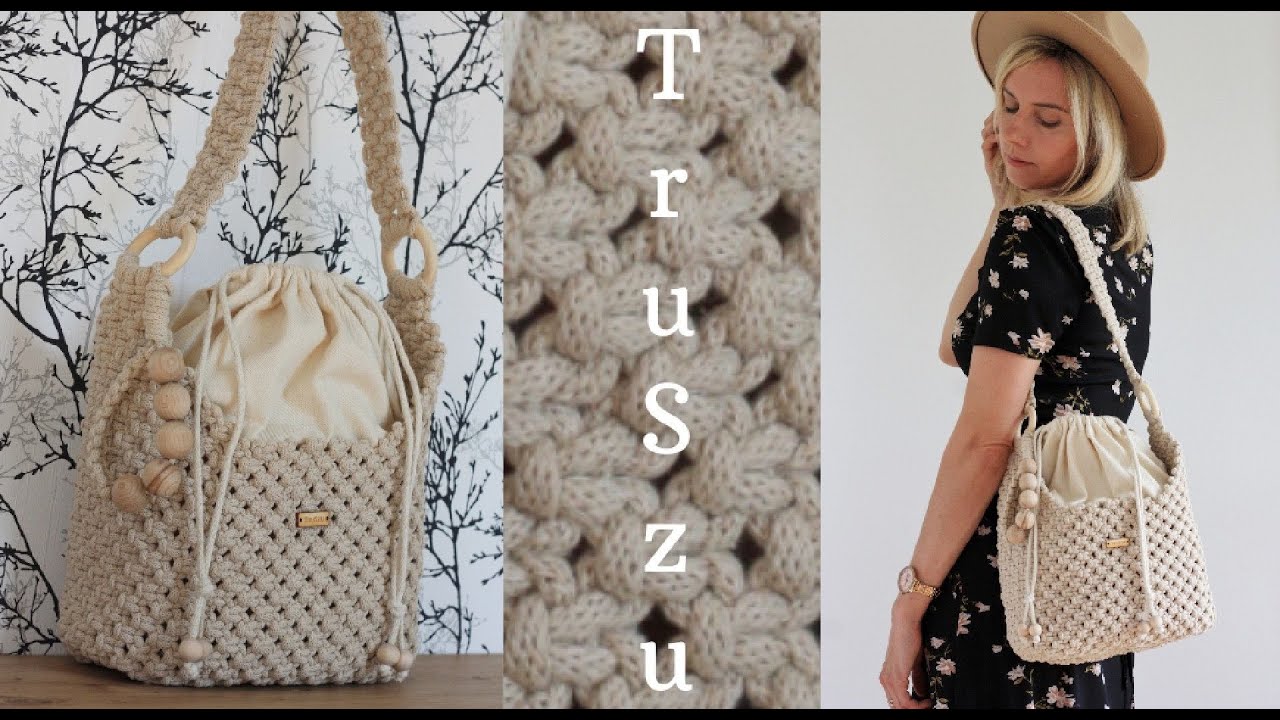 Macrame Bag Easy Tutorial DIY/Torebka ze sznurka krok po kroku/How To Make A Macrame Bag / BOHO BAG
