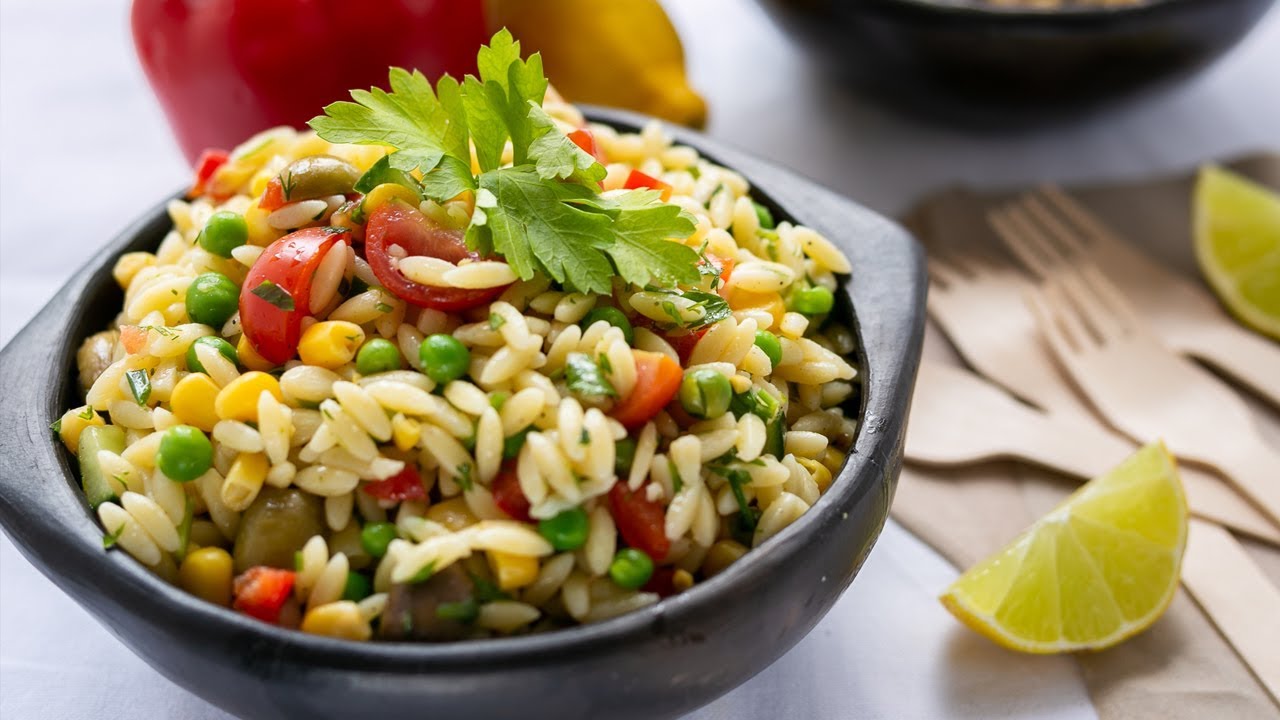 HERB ORZO PASTA SALAD FOR SUMMER │Mi Terruño Food