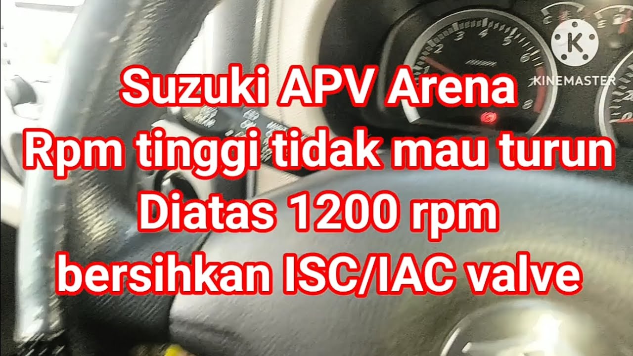 Suzuki APV rpm tinggi tidak mau turun, coba bersihkan ISC/IAC Valve nya dulu