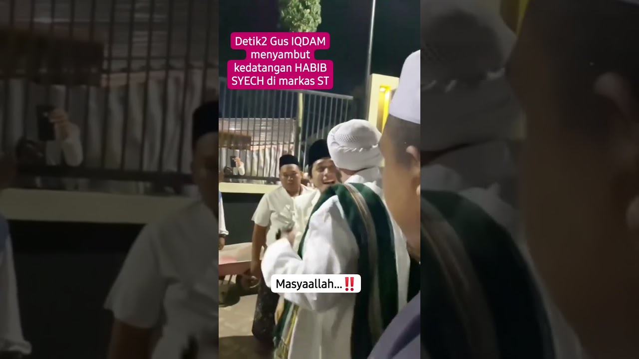 Momen Gus IQDAM sambut Habib Syech di Markas ST‼️