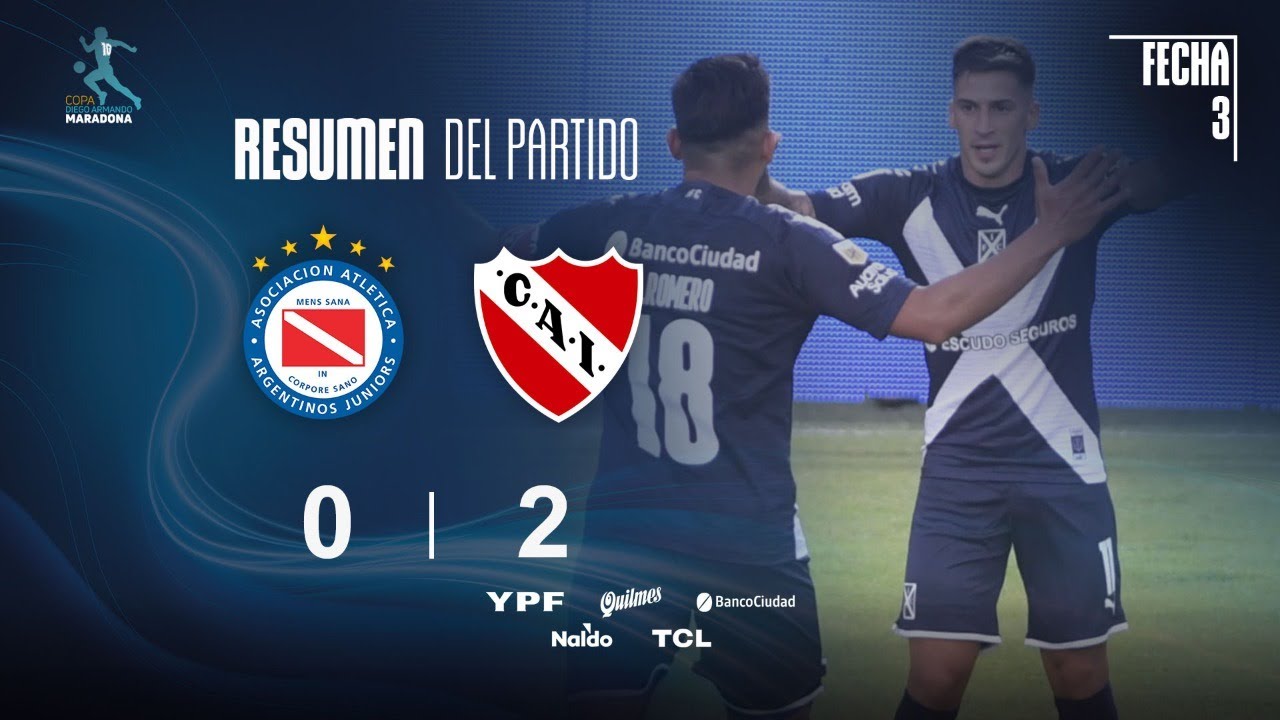 Copa Diego Maradona | Fases | Fecha 3 | resumen de Argentinos - Independiente