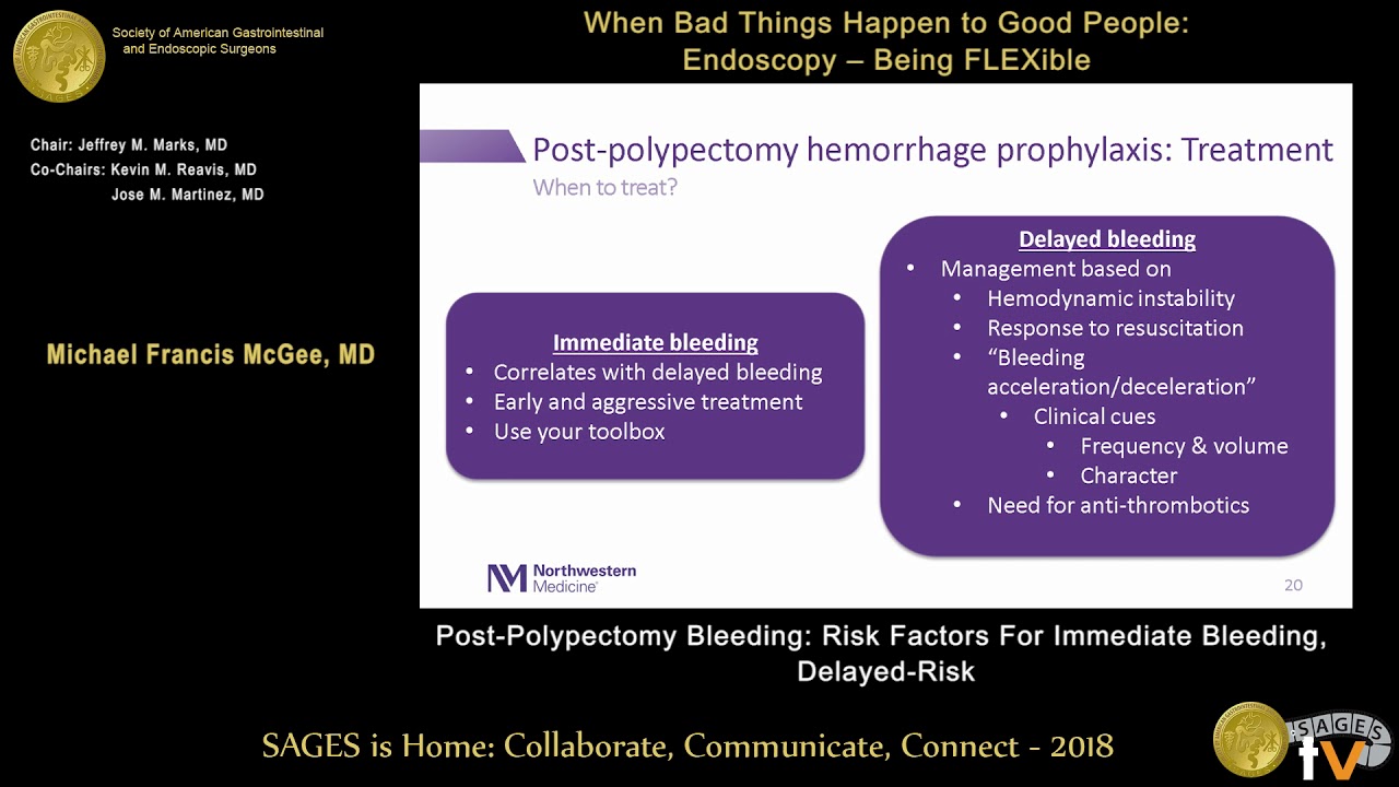 Post-polypectomy bleeding: Risk factors for immediate & delayed bleeding, precaution & management