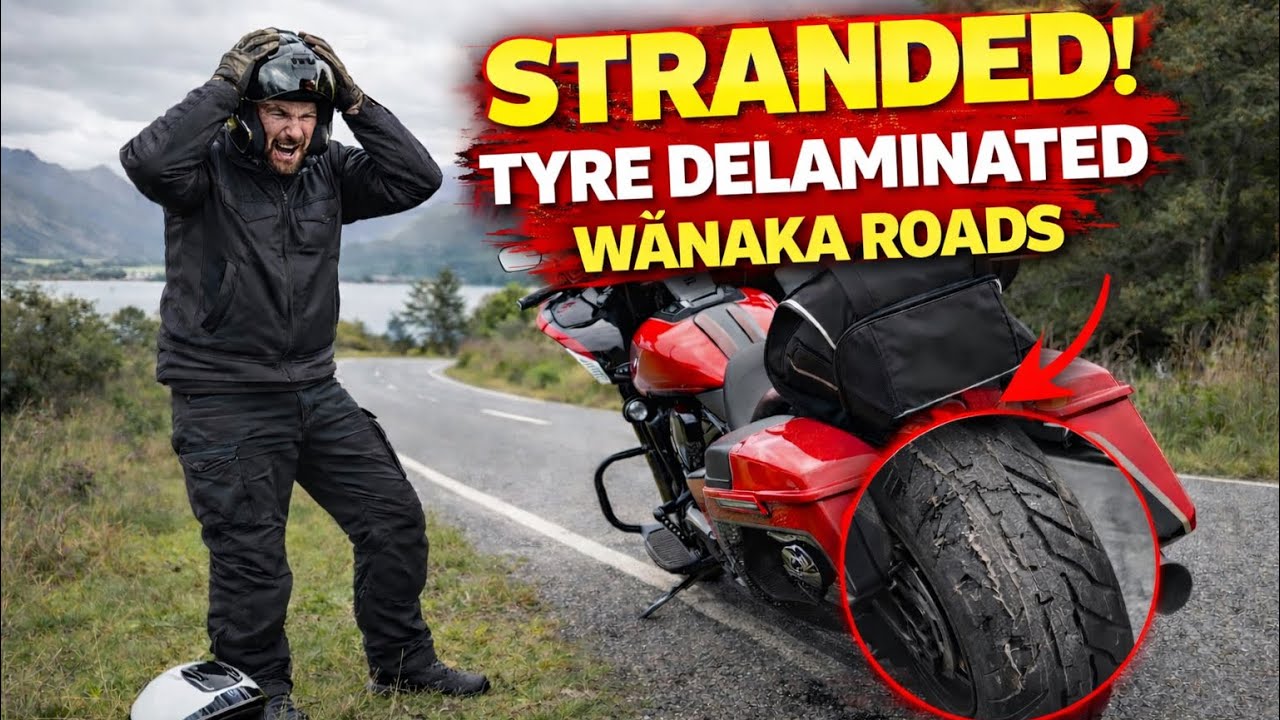 Delaminated on South Island roads in Wanaka!