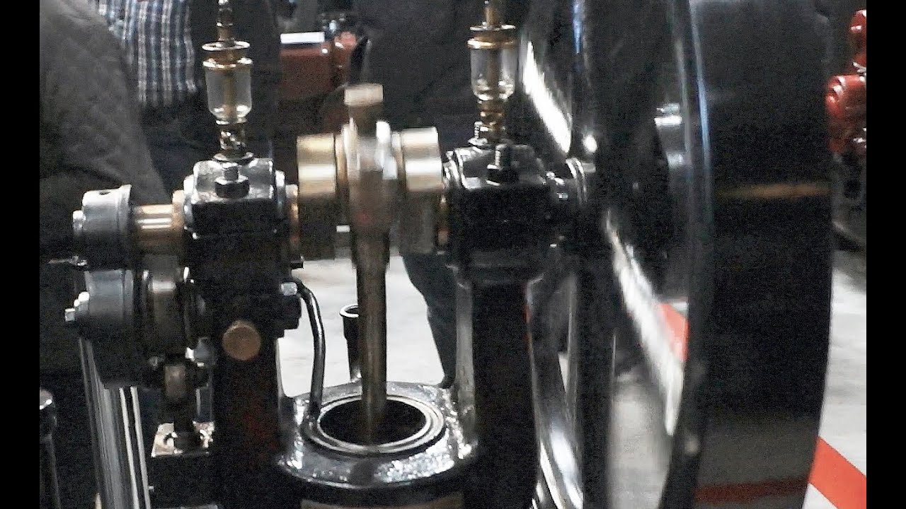 Early 1890-Otto-motor, start-up - The Engine Collection - Denmark