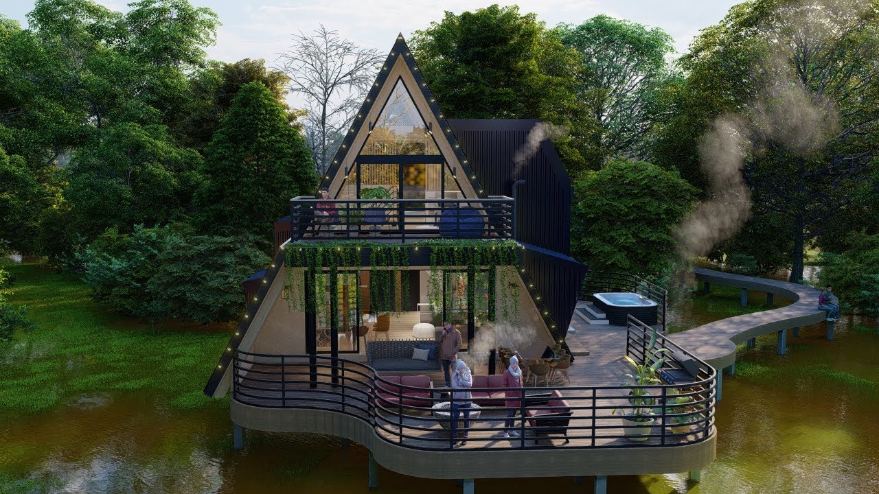 Iconic Design # 27, A-frame House Design, Airbnb house tour