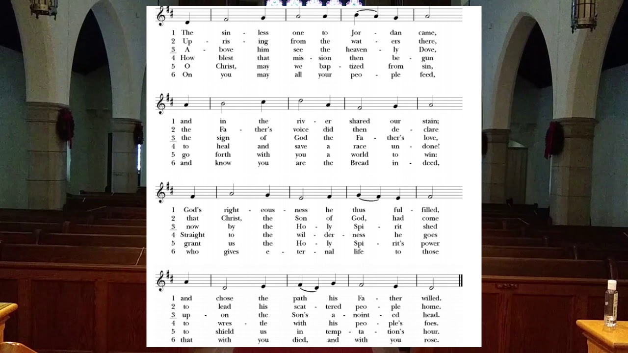 Hymn 120  - The sinless one to Jordan came