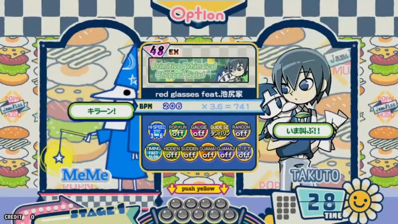 Primitive Whimsical Chopped Salad EX FULLCOMBO【pop'n music Jam&Fizz/Poppin' Burger】