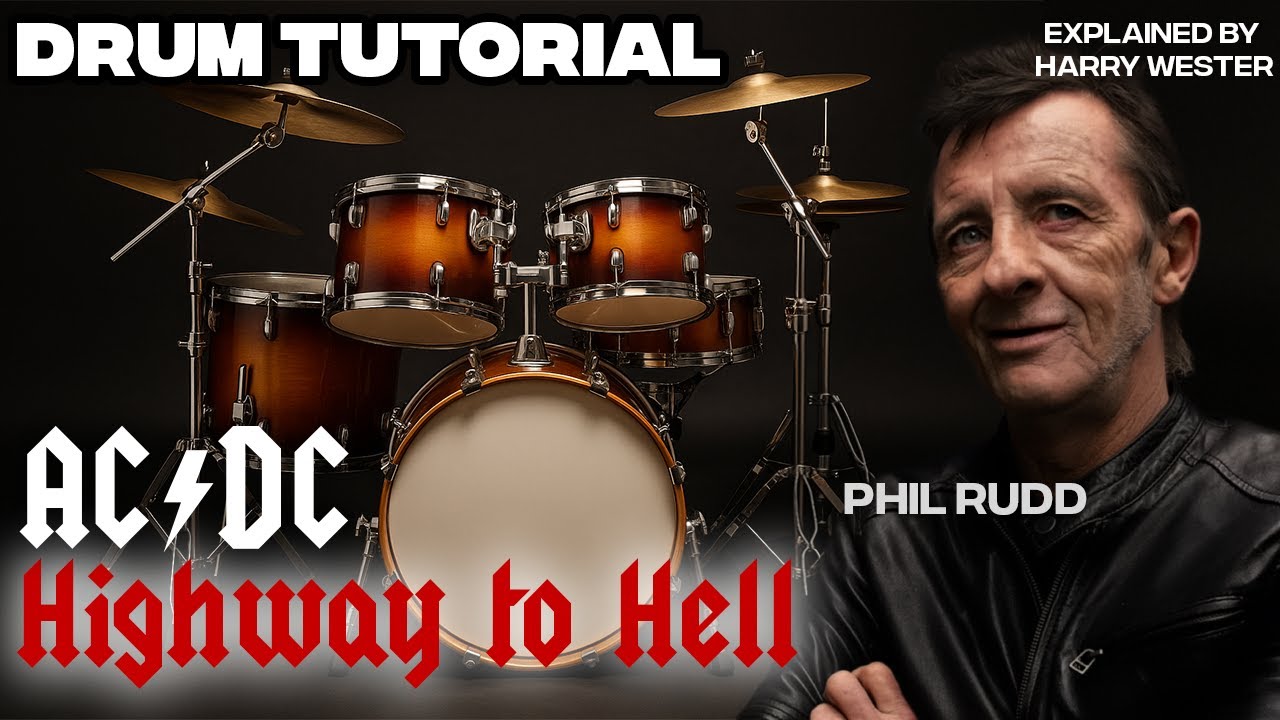 Highway to Hell - Drumtutorial - ACDC Phil Rudd