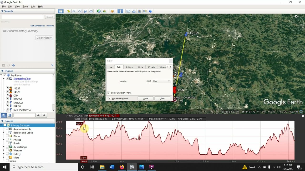 Google Earth Pro Elevation Profile - How To