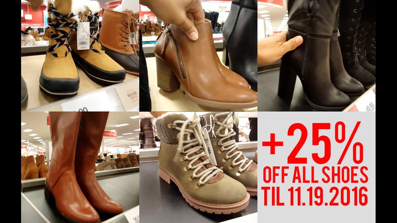 2016 Winter Shoes/Boots - WHAT'S @ TARGET VLOG + Sale 25% Off ENDS NOV. 19TH - Tag Along