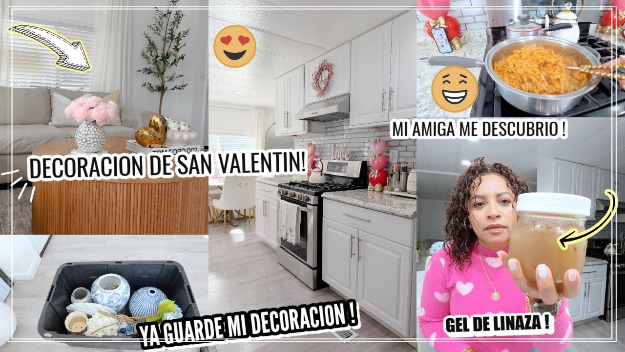DECORE MI CASA PARA SAN VALENTINE 💝RECETA DE GEL NARUTAL 