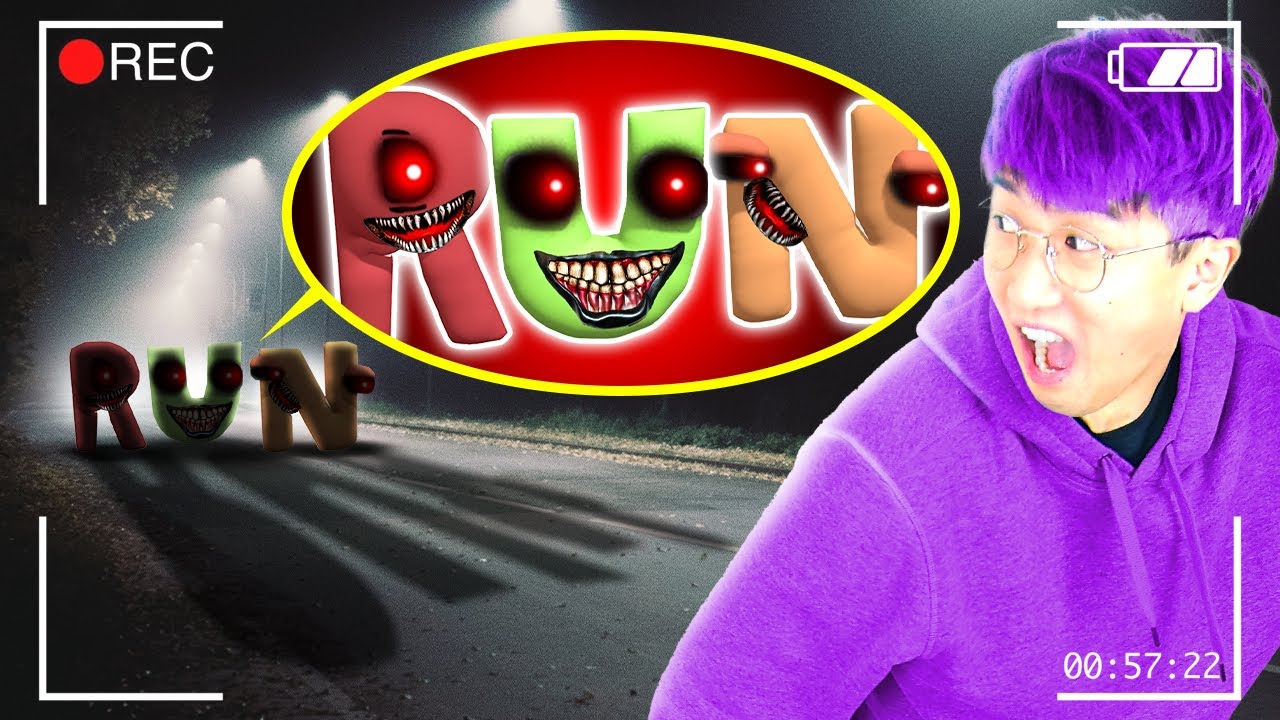 ALPHABET LORE IN REAL LIFE!? (ALPHABET LORE *F* ATTACKED US!?)