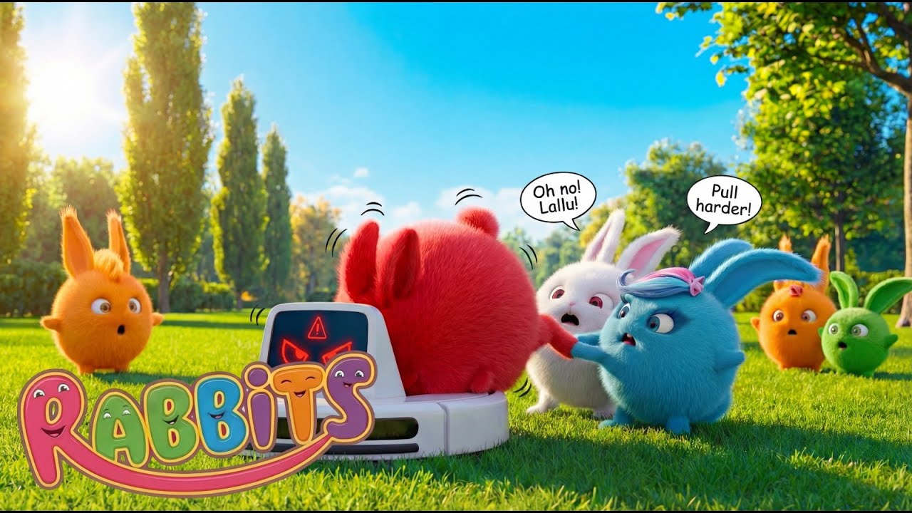 Chintu and his round bunny CRAZY VACUUM ATTACK! 🌪️ Chintu Stuck inside the Pipe! 😱 Funny 3D Cartoon