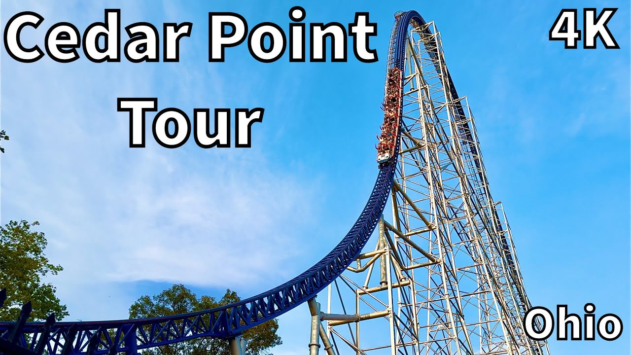 Tour of Cedar Point Amusement Park - Sandusky, Ohio - USA